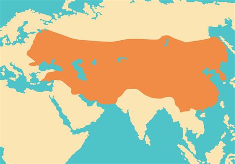 Mongol Empire Map Vector 162162 Vector Art at Vecteezy