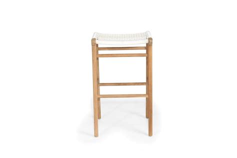 Zen Backless Bar Stool – White – Abide Interiors