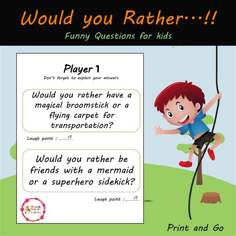 Would you Rather...!! Question for kids. Editable File. | Made By Teachers