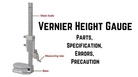 Vernier Height Gauge Diagram