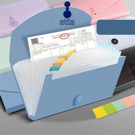 Multi-Layer Expandable Water-Proof Receipt File Folder Small File ...