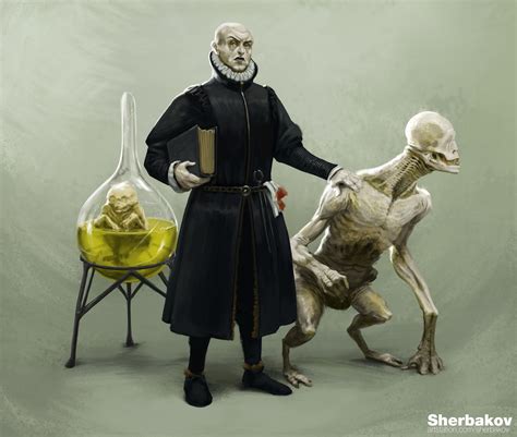 Alchemist and Homunculus by Sherbakov Stanislav : r/TabletopCollective