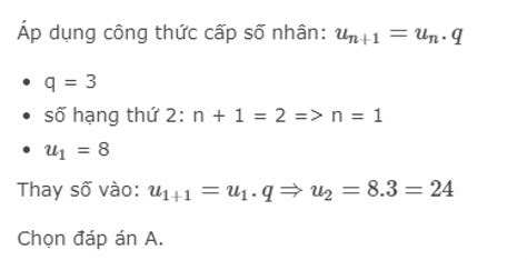 Cấp số nhân là gì ? Công thức tính cấp số nhân Lớp 11 ? Kèm ví dụ minh họa