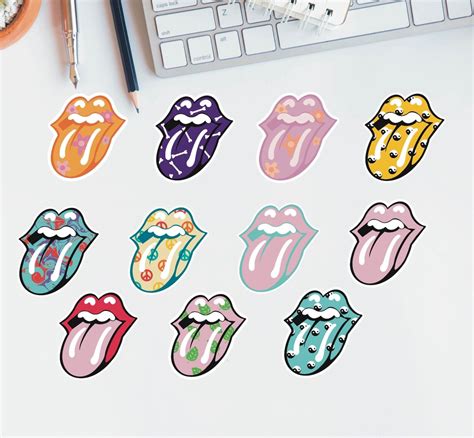 Tongue Themed Stickers - Etsy