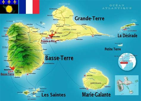 Map of Guadeloupe | Voyages of the Caribbean