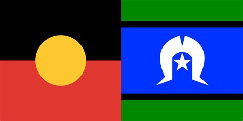 Australian Aboriginal And Torres Strait Islander Desk Flag