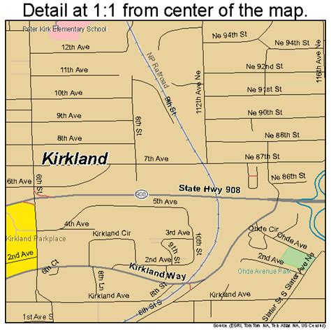 Kirkland Washington Street Map 5335940