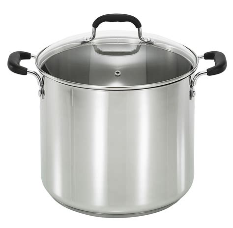 T-fal C8888164 12-Quart Stainless Steel Stock Pot