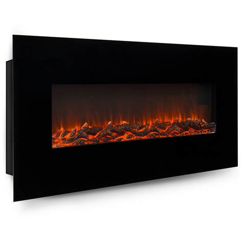 Best Choice Products 50in Indoor Electric Wall Mounted Fireplace Heater ...