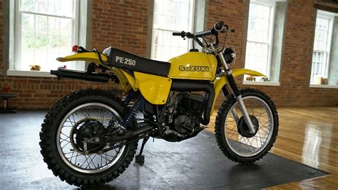 1977 Suzuki Pe250 2 Stroke Enduro, Museum Quality Time Capsule, Looks ...