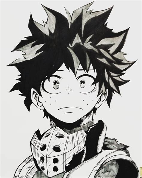 Did a drawing of Deku after a gap of three weeks! What do u think guys ...