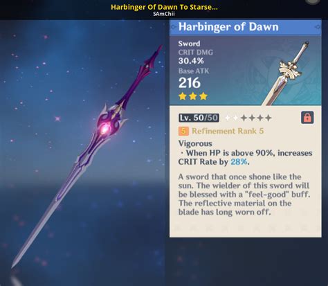 Harbinger Of Dawn To Starseeker [Genshin Impact] [Mods]