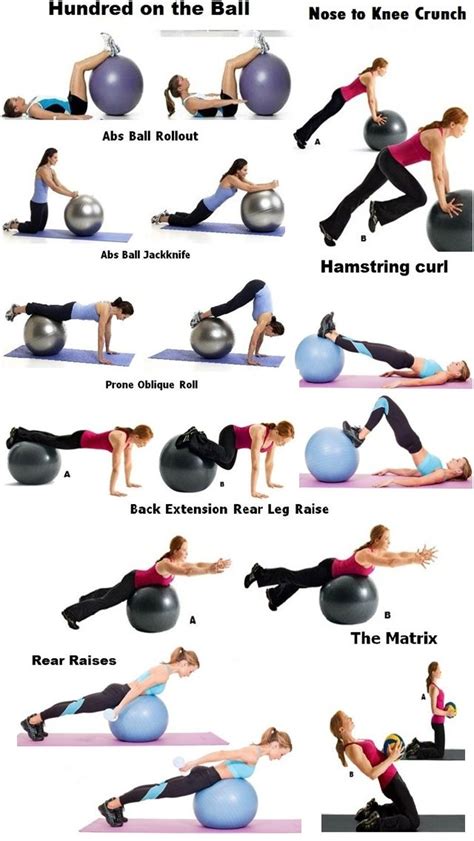 305 best images about ball and band exercise on Pinterest