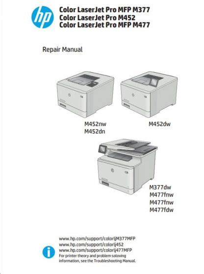 HP Color LaserJet Pro MFP M477fnw Repair Manual