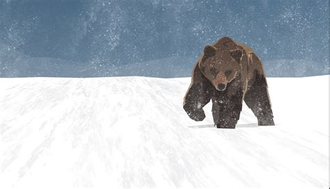 ArtStation - Bear in the snow