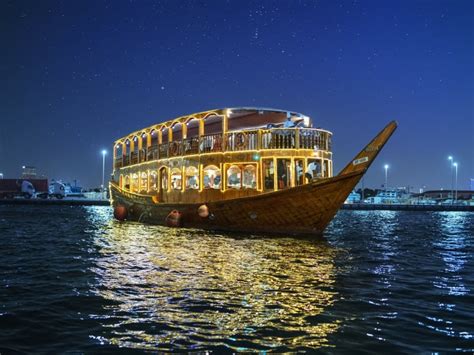 Arabian Dhow Dinner Cruise on Dubai Creek with Hotel Transfers tours ...