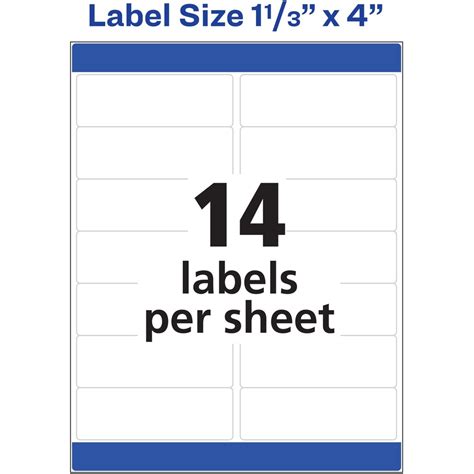 Avery® Easy Peel White Inkjet Mailing Labels - Address / Shipping ...