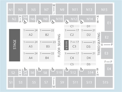 Seated Seating Plan - SSE Arena Wembley