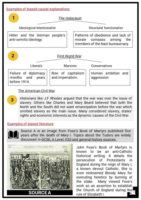 Understanding Bias In History Presentation, Lesson Plan & Worksheet