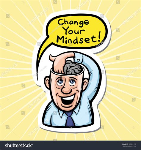 Vector Illustration Cartoon Motivation Sticker Change: vector de stock ...