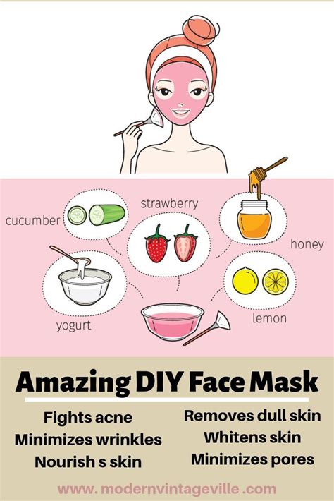 10 Simple DIY Face Masks for Healthy, Glowing Skin | Easy face mask diy ...