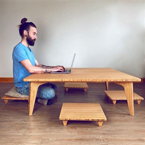 LOW Square Coffee Table Dining Table Desk Japanese Floor - Etsy Canada