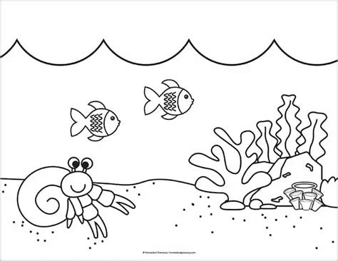 50 Ocean Coloring Pages for Kids to Print for Free