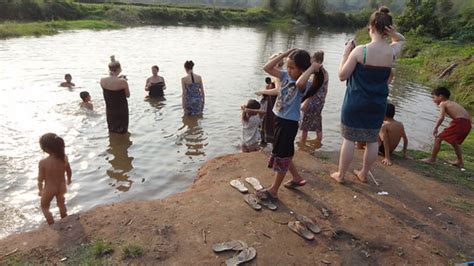 Stray Asia Tour Group and Lao Children Swimming in River (… | Flickr