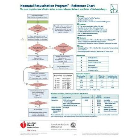 Neonatal Resuscitation Program Reference Chart - Walmart.com