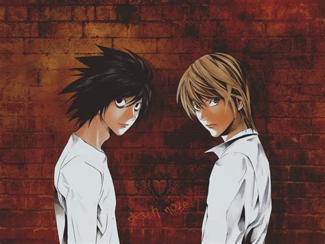 Death Note Light Yagami and L HD wallpaper | Wallpaper Flare