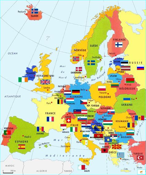 L'Europe | Carte europe pays, Géographie, Carte europe