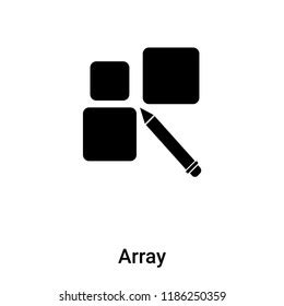 Array Icon Vector Isolated On White Stock Vector (Royalty Free ...