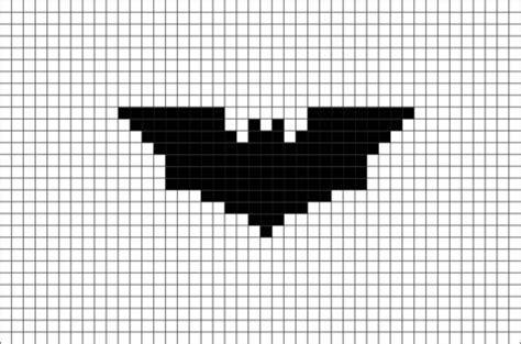 Batman Logo Pixel Art | Easy pixel art, Pixel art, Pixel art templates