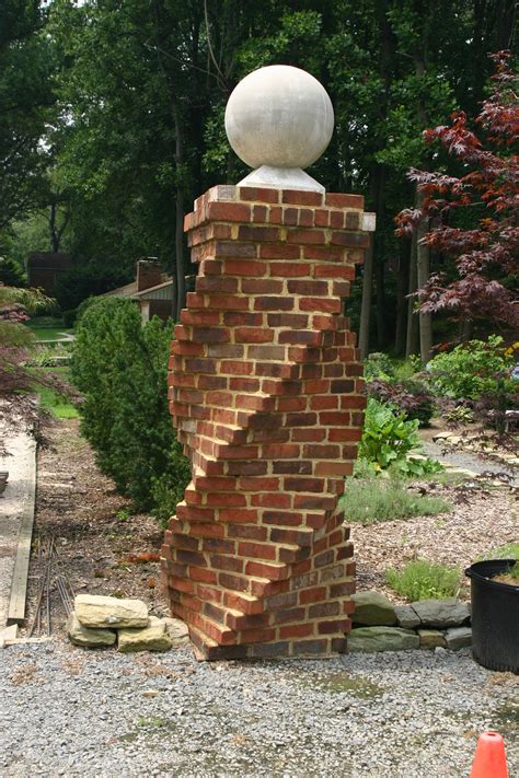 Spiral Brick Column Design by Wewerka Construction