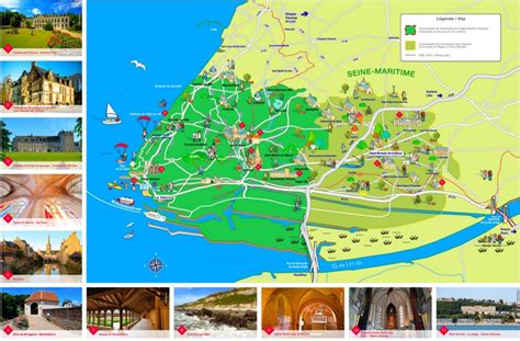 Le Havre area tourist map - Ontheworldmap.com