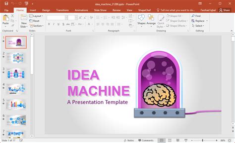 Animated Idea Machine PowerPoint Template