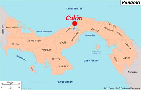 Colón Map | Panama | Detailed Maps of Colón