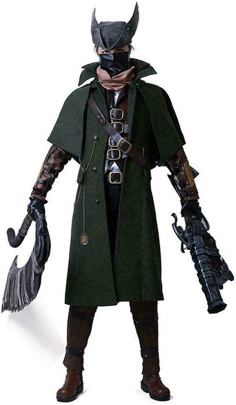 Bloodborne The Hunter Cosplay Costume Anime Men Clothes Halloween ...