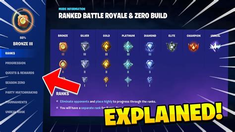 Fortnite RANK MATCHMAKING Explained! 🤔All Changes, FREE REWARDS+ MORE ...