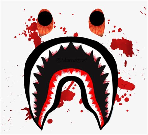 Supreme Hypebeast Blood Bloody - Bape Shark Logo Transparent - Free ...