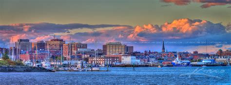 Portland Maine Cityscape Skyline Downtown Panorama