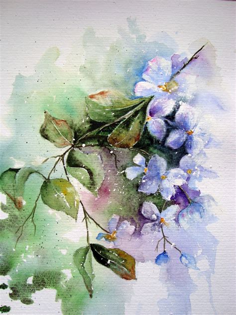 Watercolour Florals: March 2013