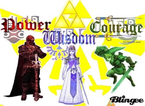 The Triforce of Power Wisdom and Courage Picture #123028241 | Blingee.com