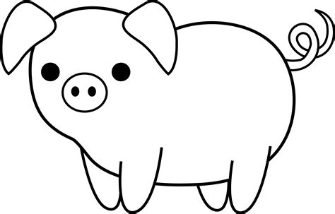 Lion Mask Clipart Black And White Pig