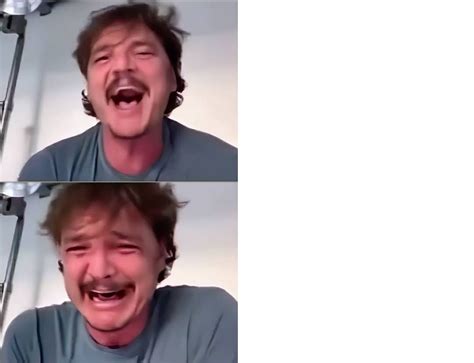 Pedro Pascal laughing and crying Meme Generator