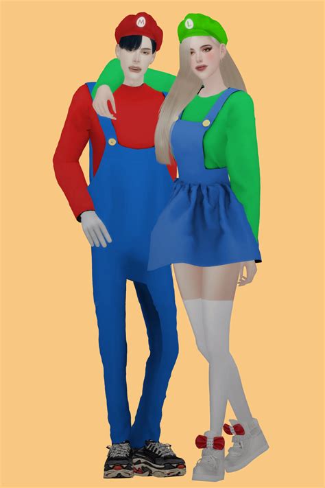 Reina_TS4_Halloween Mario Set | Clothes for women, Peach costume, Sims ...