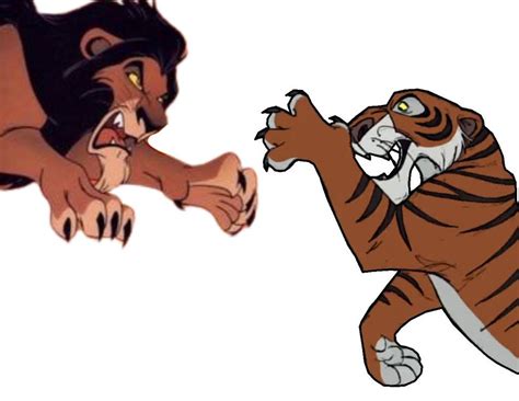 Shere Khan vs Scar by SteveIrwinFan96 on DeviantArt