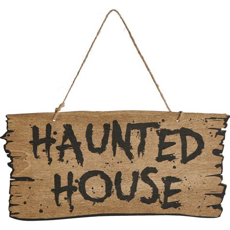 Wilko Haunted House Sign | Wilko