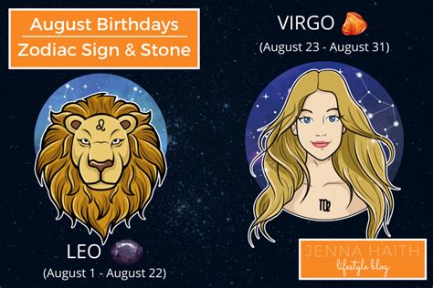 What Zodiac Sign Is August? - Jenna Haith Lifestyle