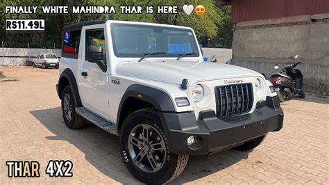 Finally New Mahindra Thar White Colour is here 🤍 😍 2023 Thar Lx 4x2 ...